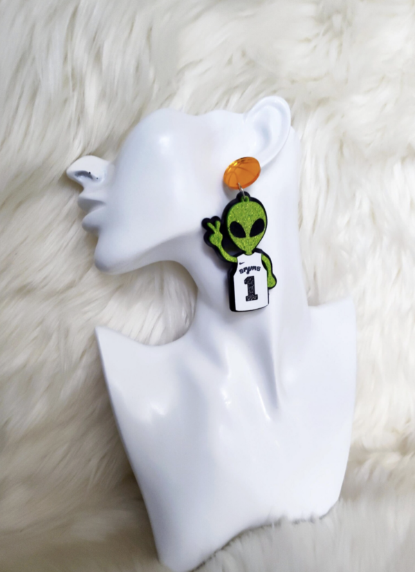 Spurs Alien Earrings